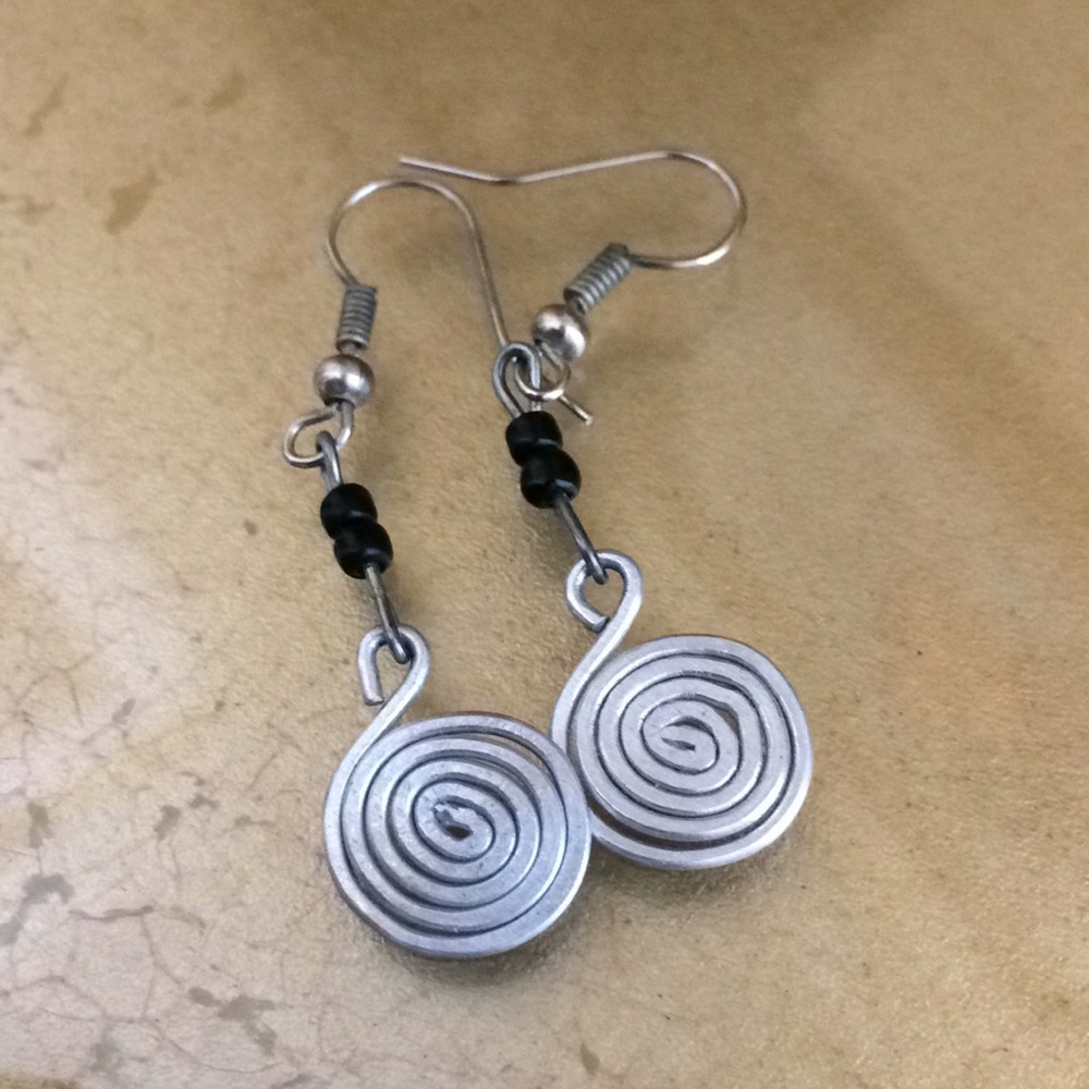 Silver earrings